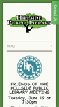 Mobile Screenshot of hillsidelibrary.info